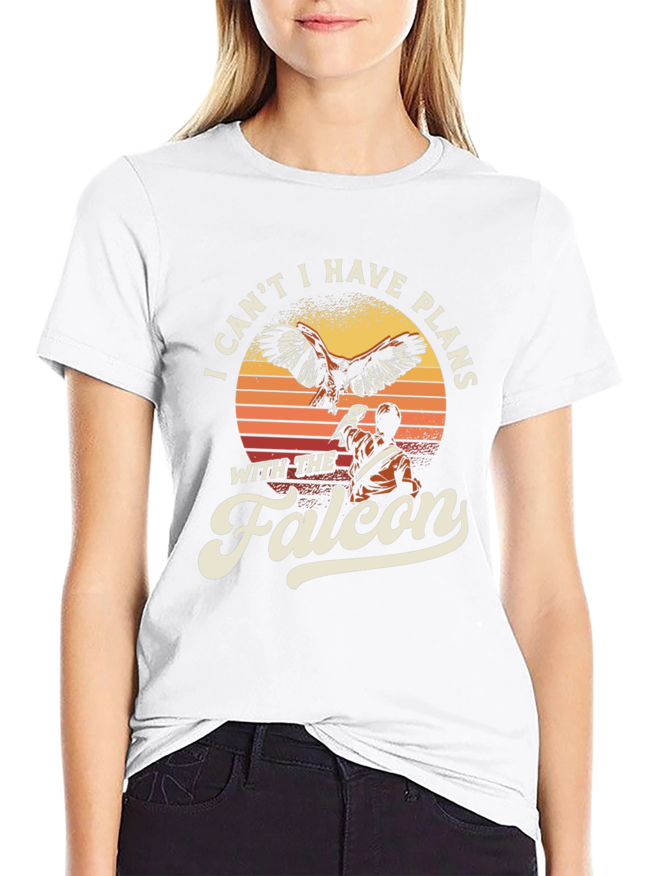 Falcon Plans Graphic T-Shirt - Bird Lover Tee