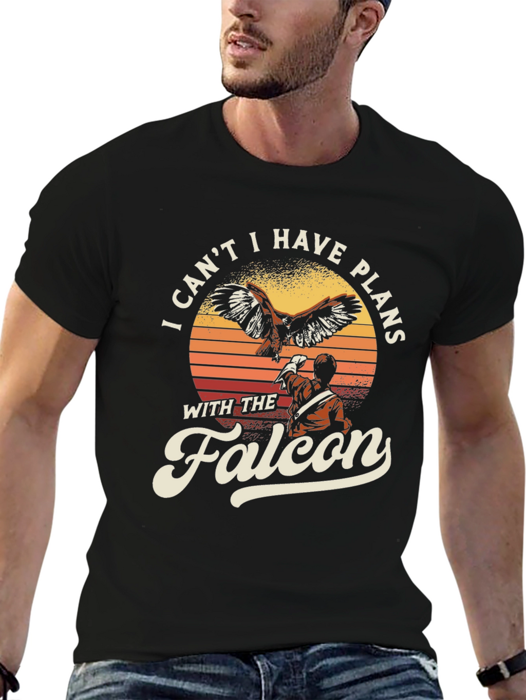 Falcon Plans Graphic T-Shirt - Bird Lover Tee