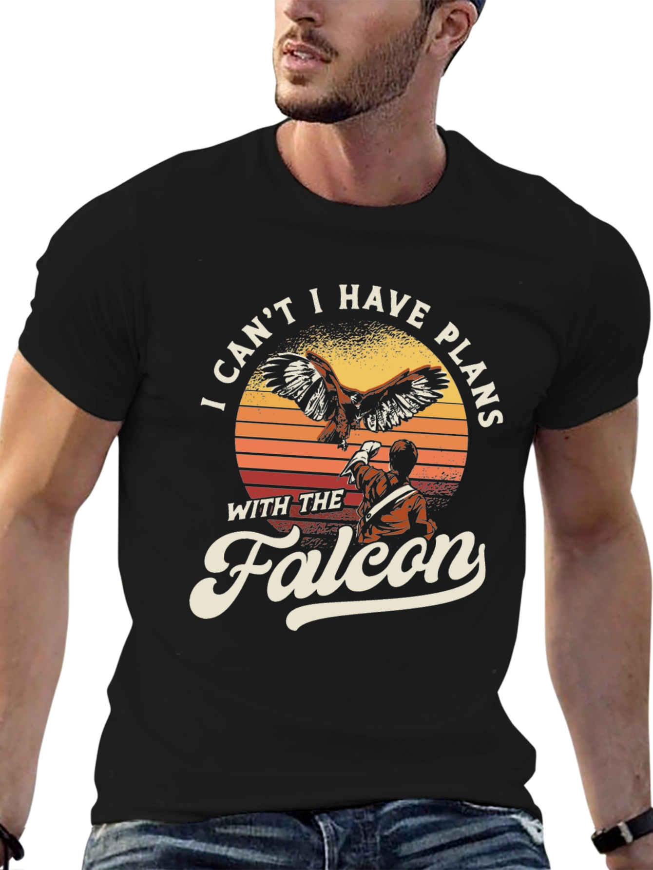 Falcon Plans Graphic T-Shirt - Bird Lover Tee