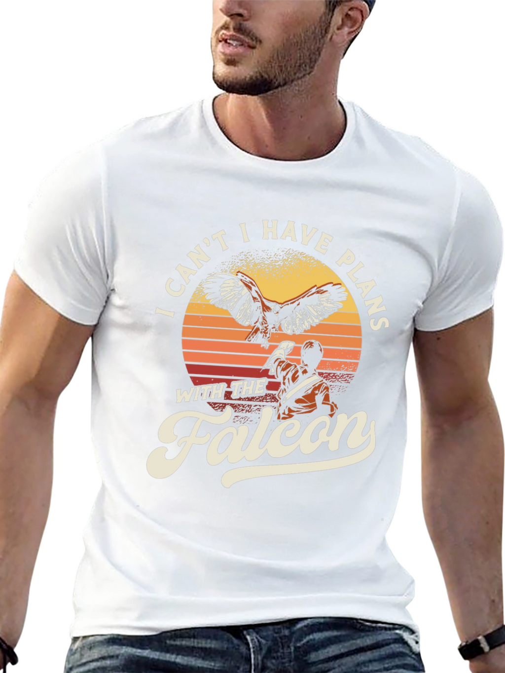Falcon Plans Graphic T-Shirt - Bird Lover Tee