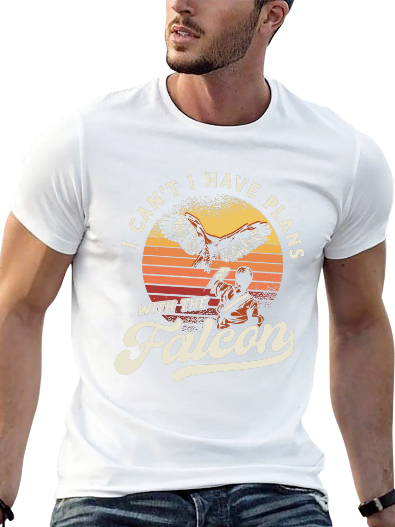 Falcon Plans Graphic T-Shirt - Bird Lover Tee