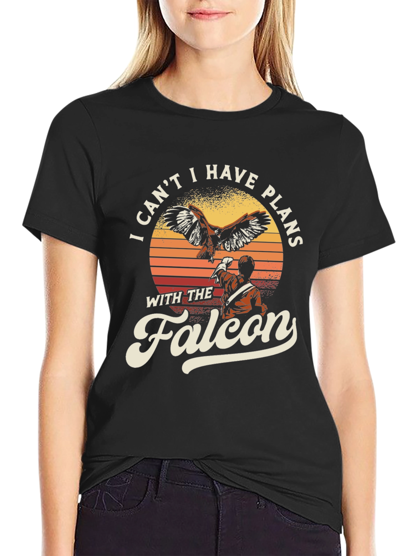 Falcon Plans Graphic T-Shirt - Bird Lover Tee