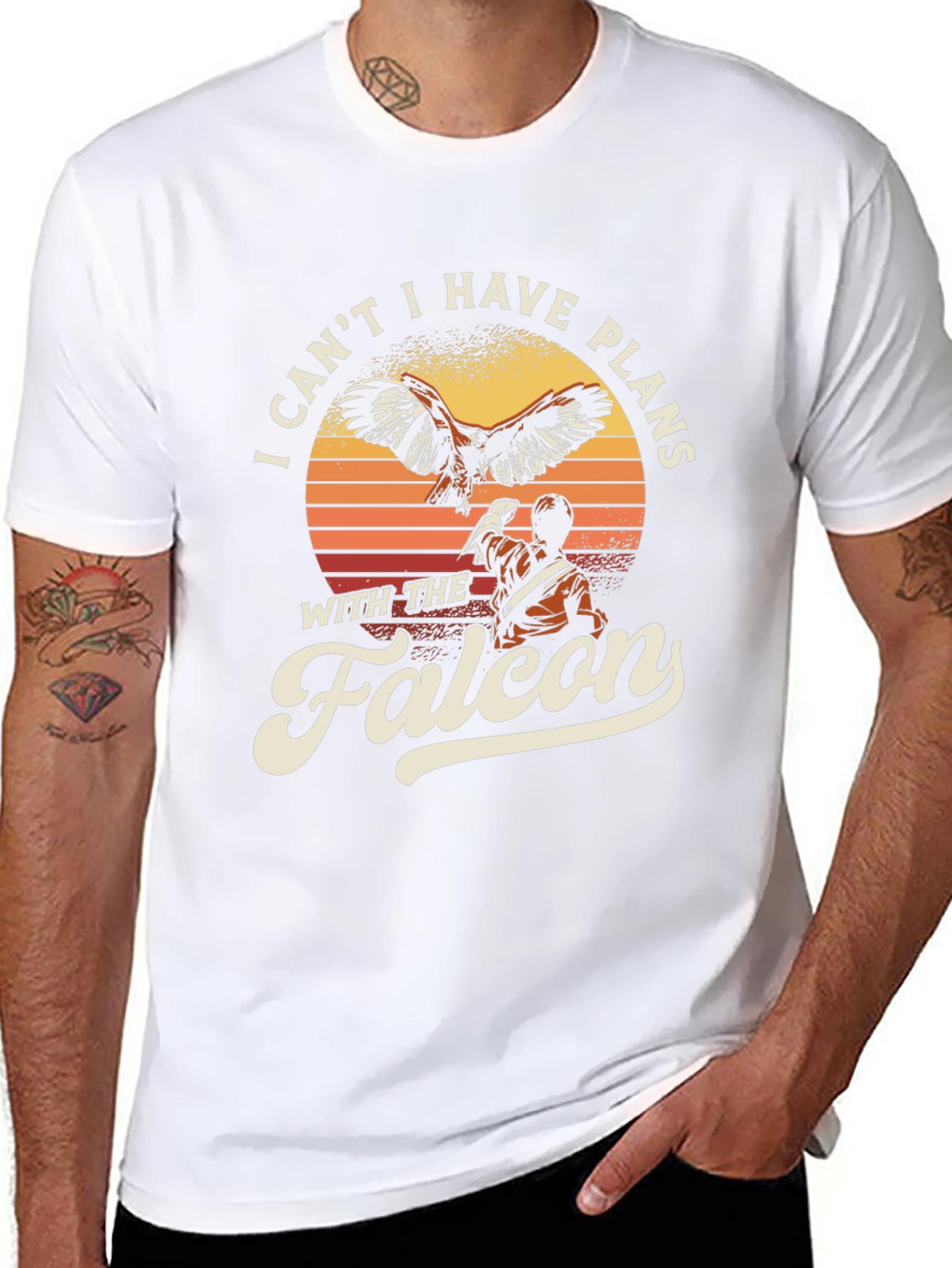 Falcon Plans Graphic T-Shirt - Bird Lover Tee