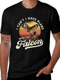 Falcon Plans Graphic T-Shirt - Bird Lover Tee