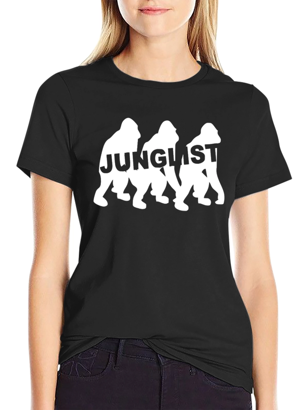 Junglist Gorilla Graphic Tee - Black