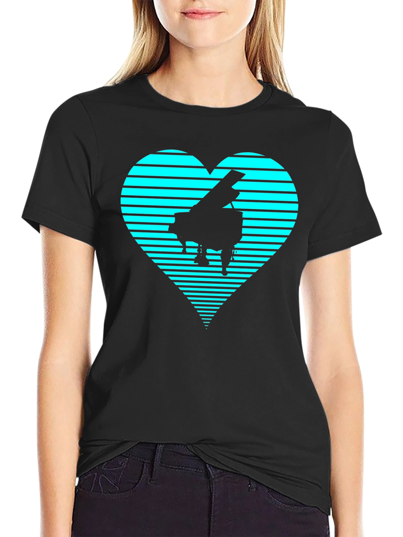 Piano Heartbeat T-Shirt - Music Lover Tee