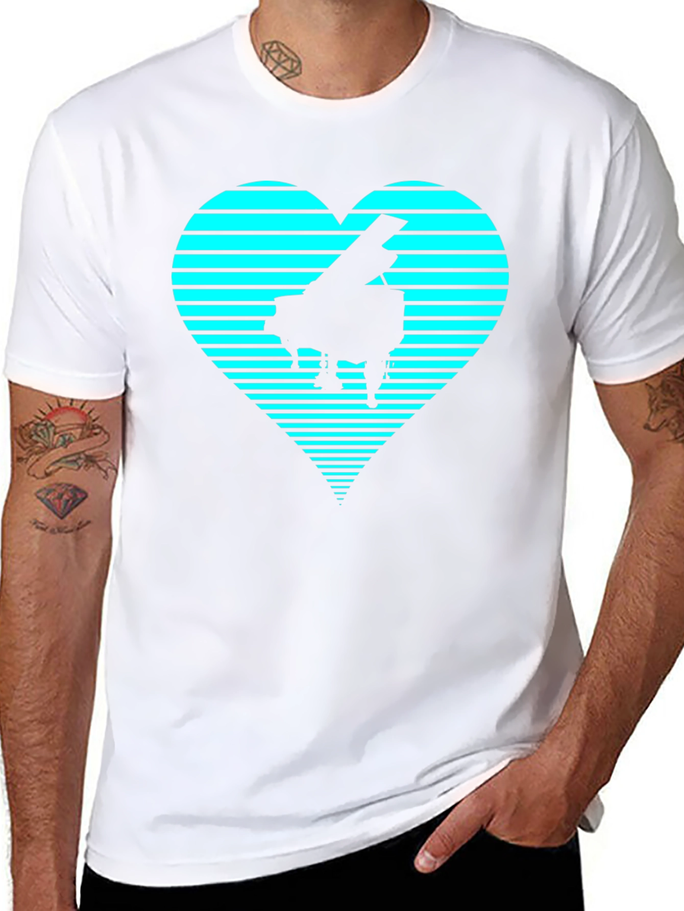 Piano Heartbeat T-Shirt - Music Lover Tee