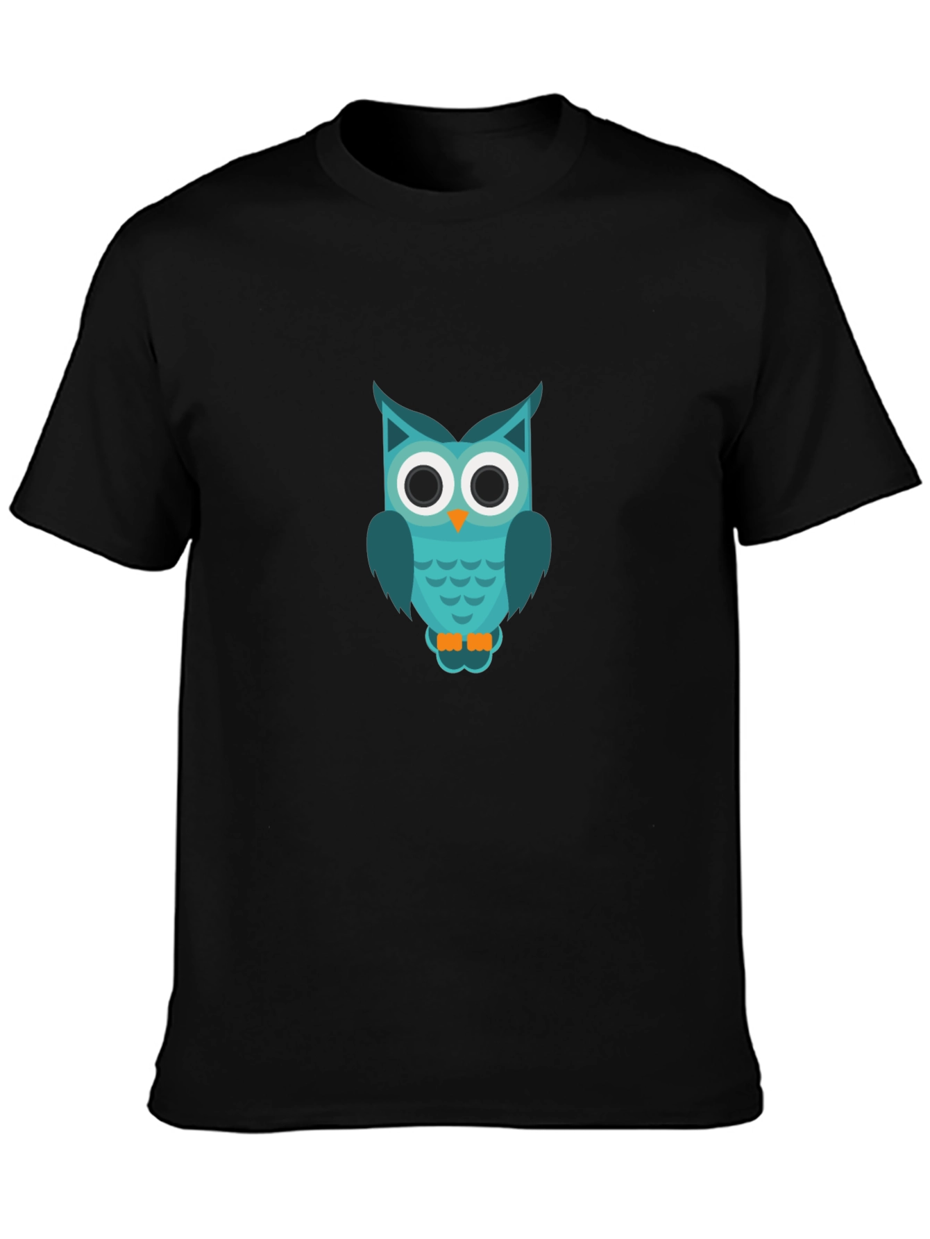Owl Graphic T-Shirt - Cool & Casual Black Tee