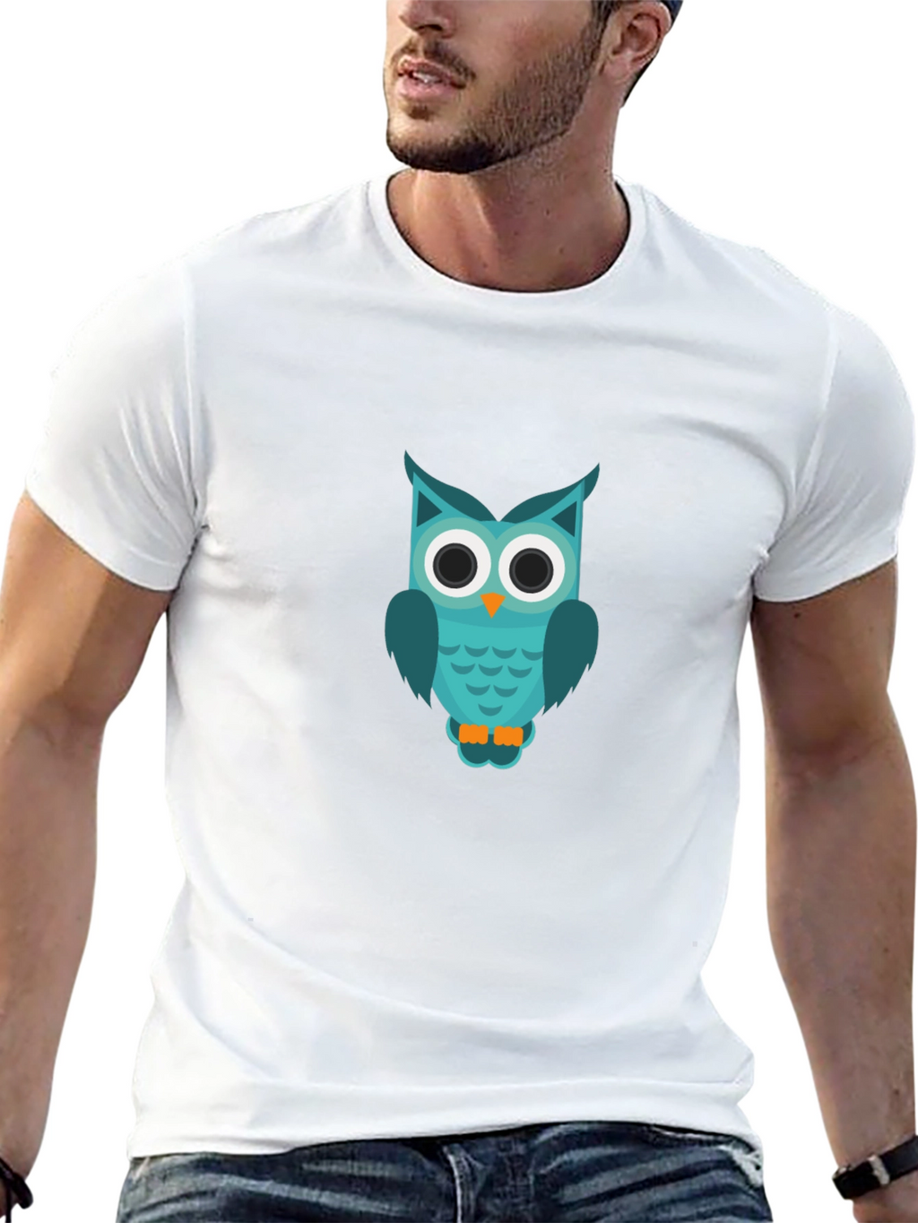 Owl Graphic T-Shirt - Cool & Casual Black Tee
