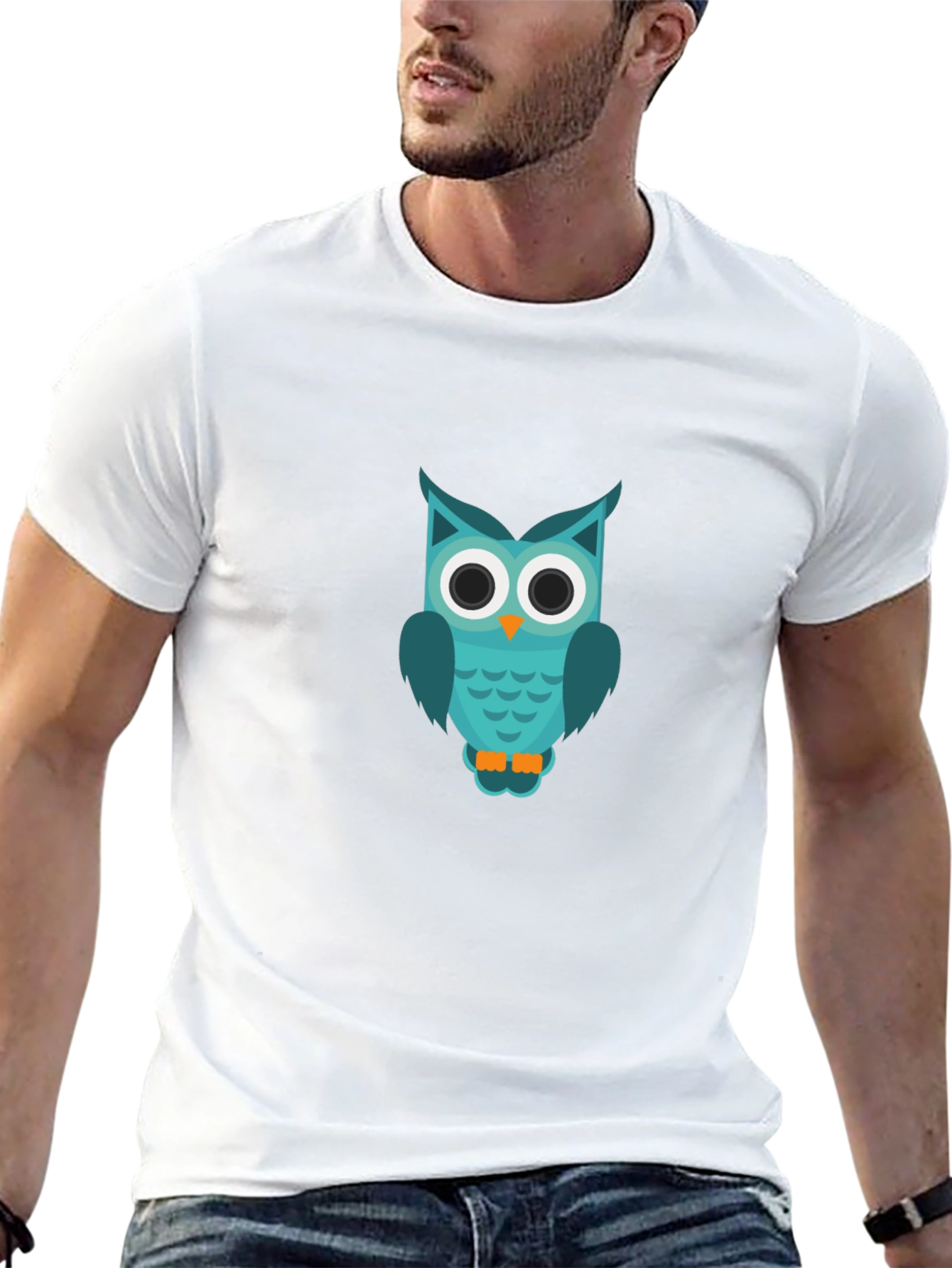 Owl Graphic T-Shirt - Cool & Casual Black Tee