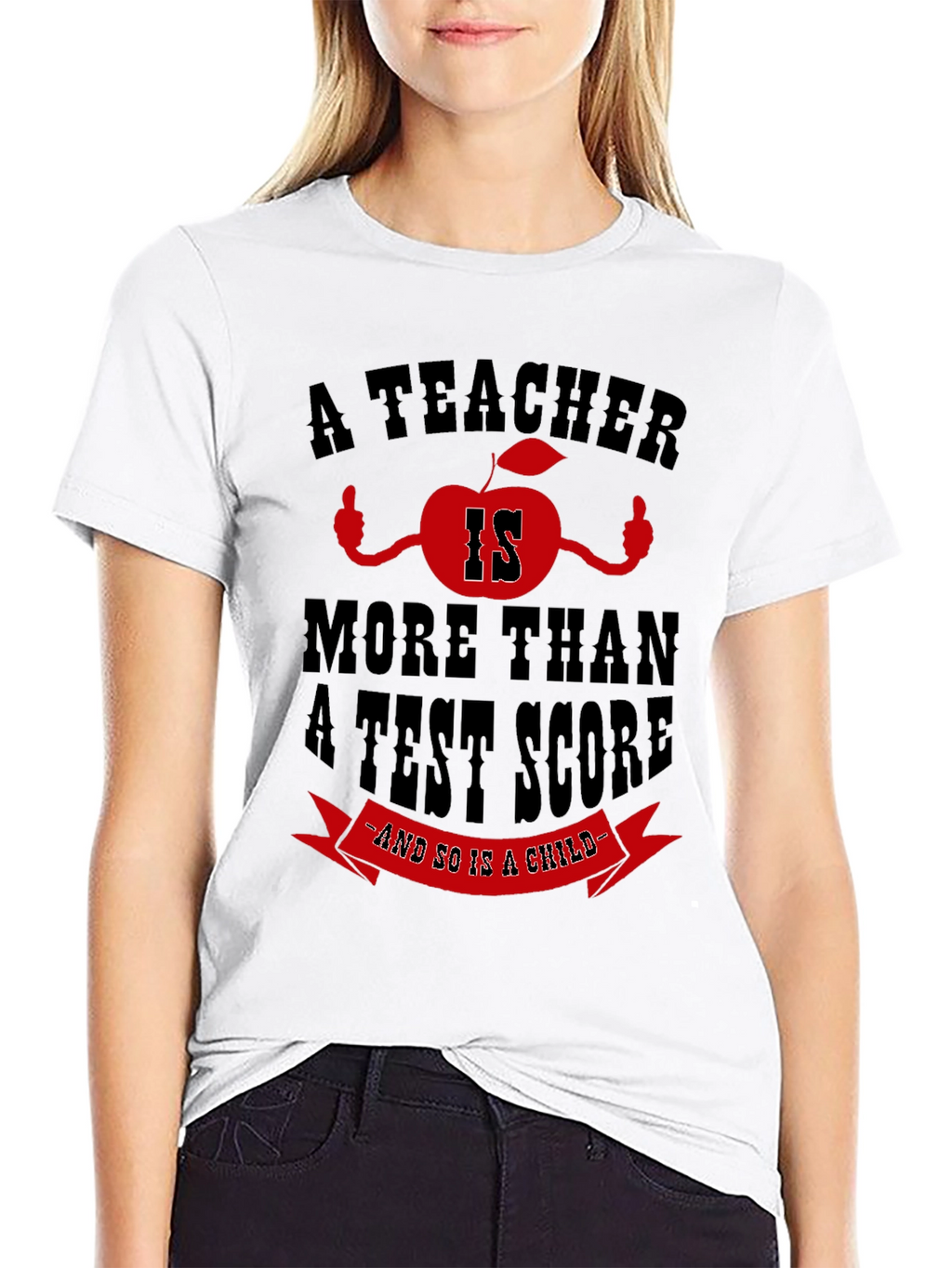 Teacher Apple Graphic T-Shirt - Education Advocate Tee