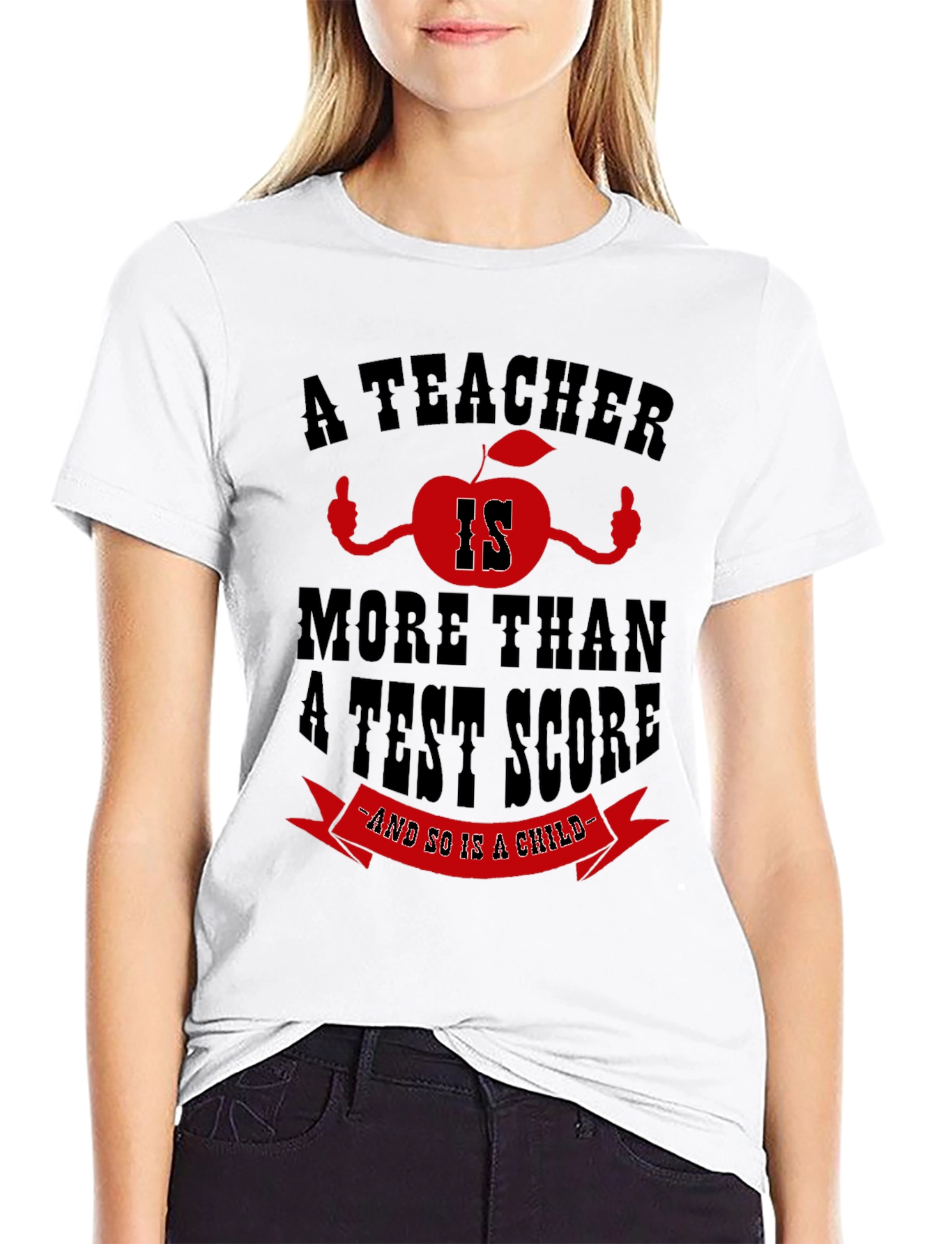 Teacher Apple Graphic T-Shirt - Education Advocate Tee