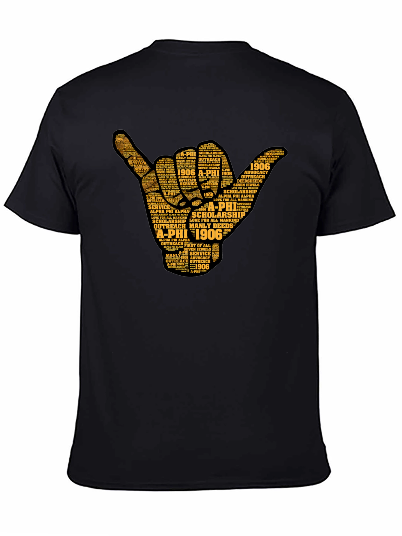 Alpha Phi Alpha Word Art Graphic Tee