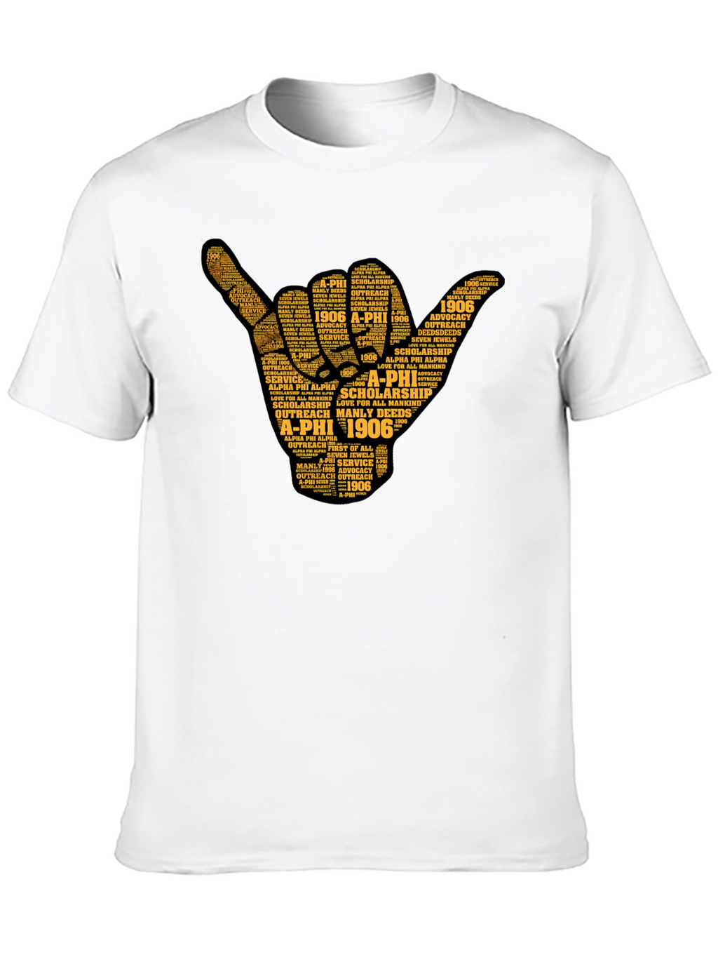 Alpha Phi Alpha Word Art Graphic Tee