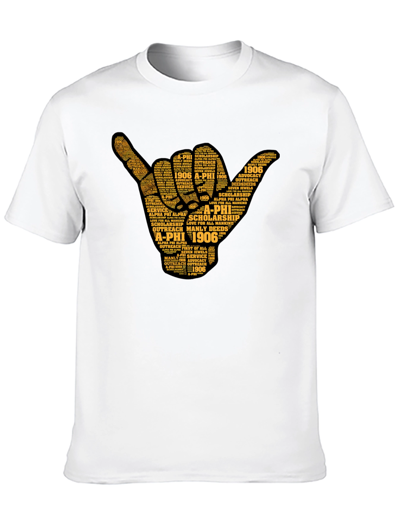 Alpha Phi Alpha Word Art Graphic Tee