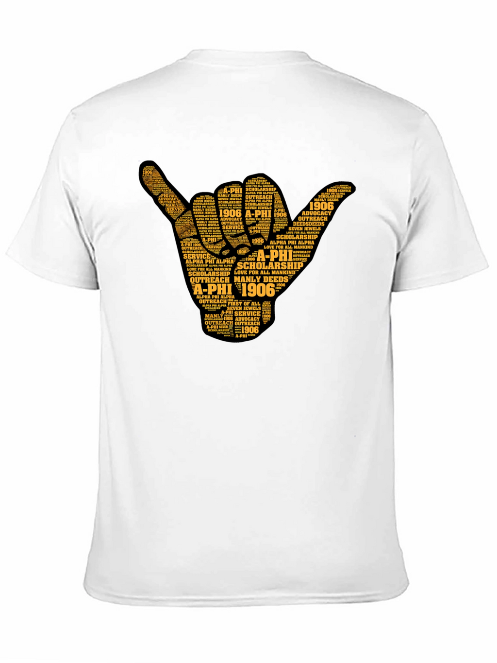 Alpha Phi Alpha Word Art Graphic Tee
