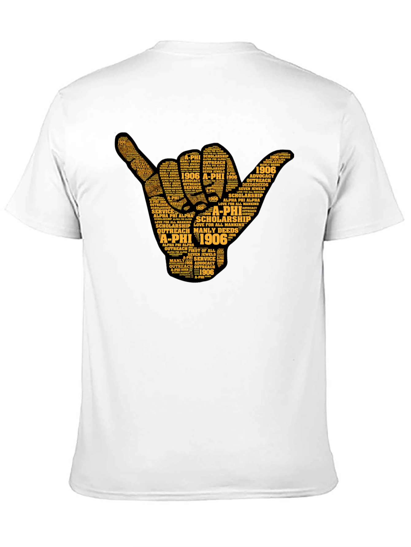 Alpha Phi Alpha Word Art Graphic Tee