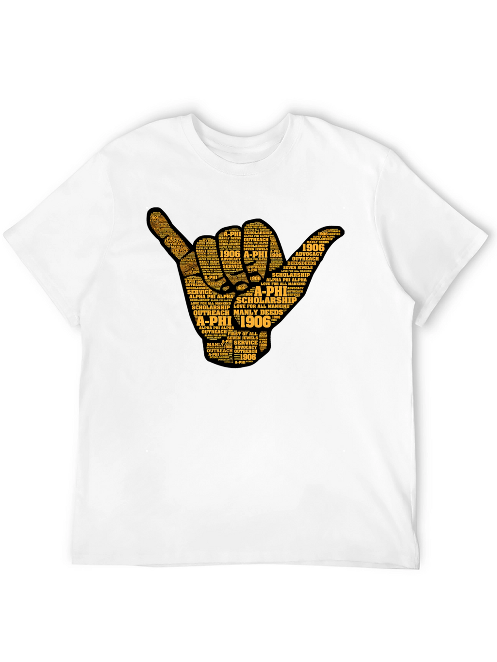 Alpha Phi Alpha Word Art Graphic Tee