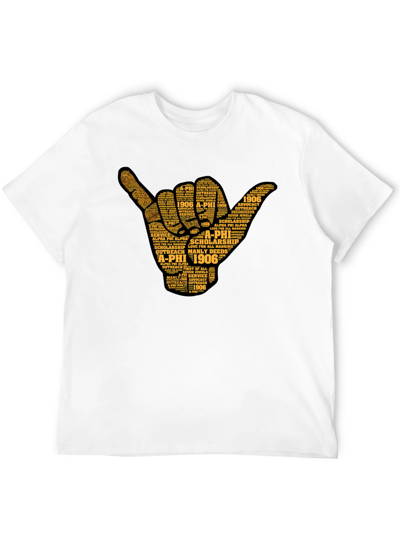 Alpha Phi Alpha Word Art Graphic Tee