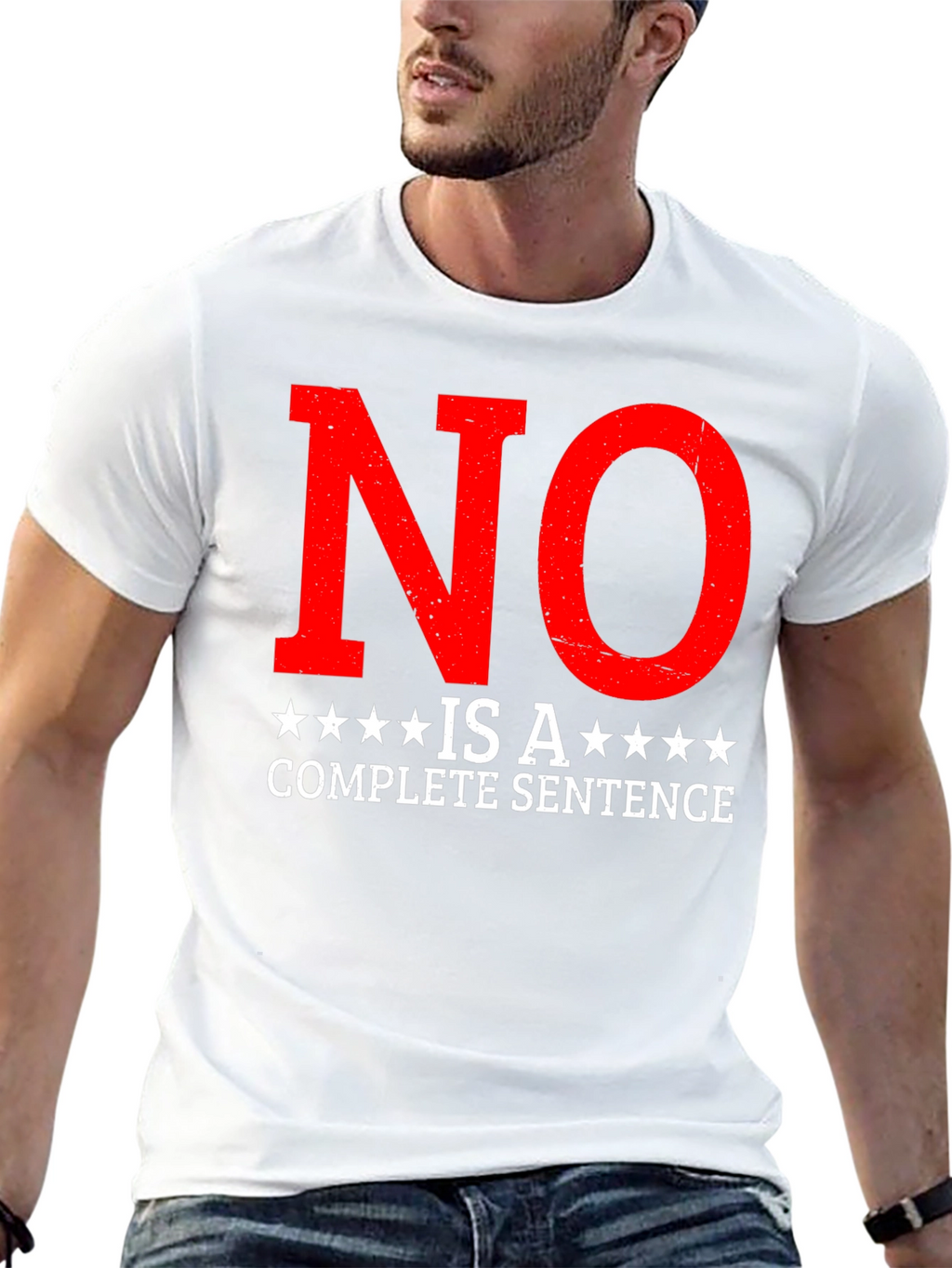 Statement T-Shirt - No is a Complete Sentence