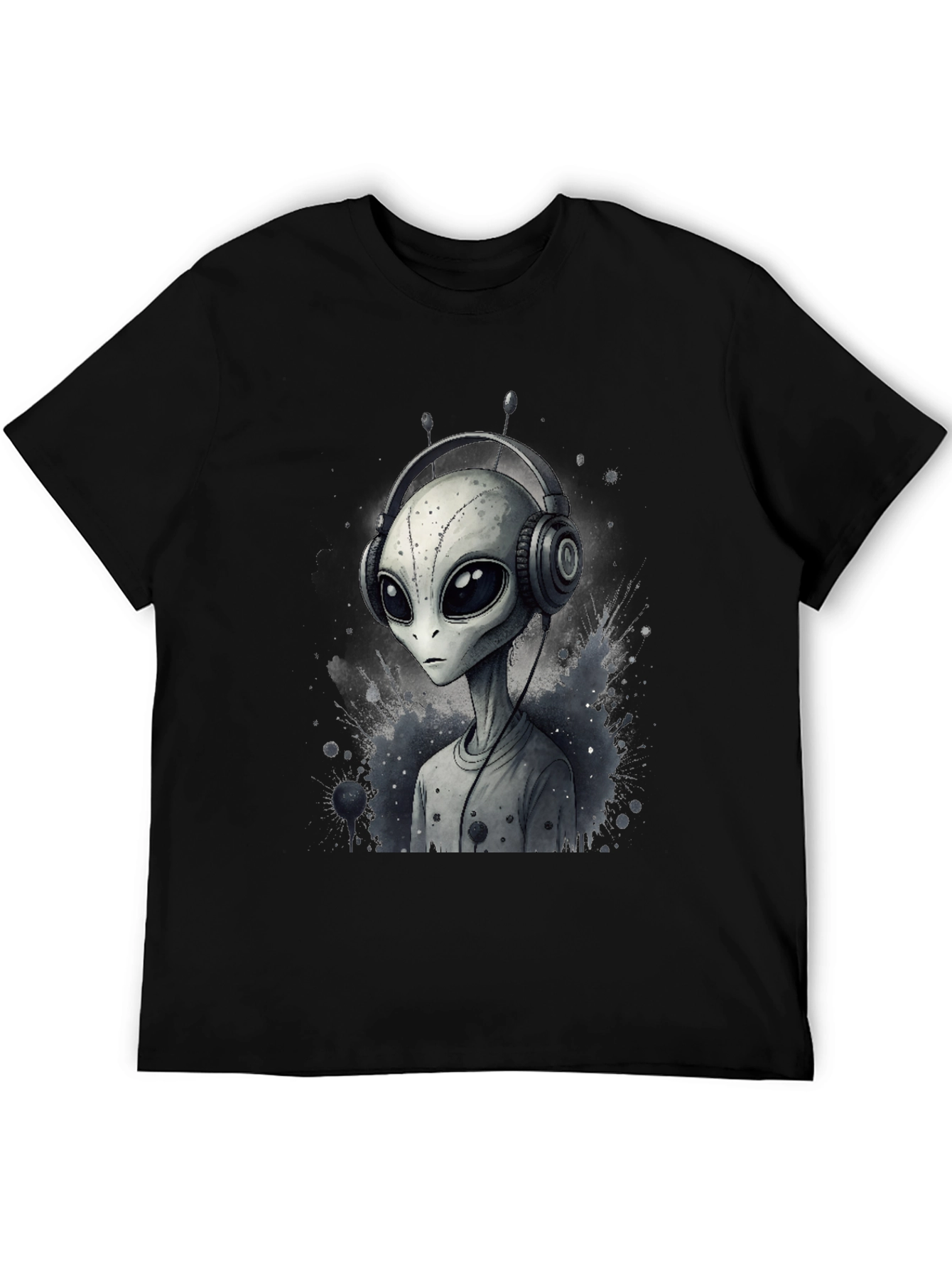 Alien DJ Graphic Tee - Black