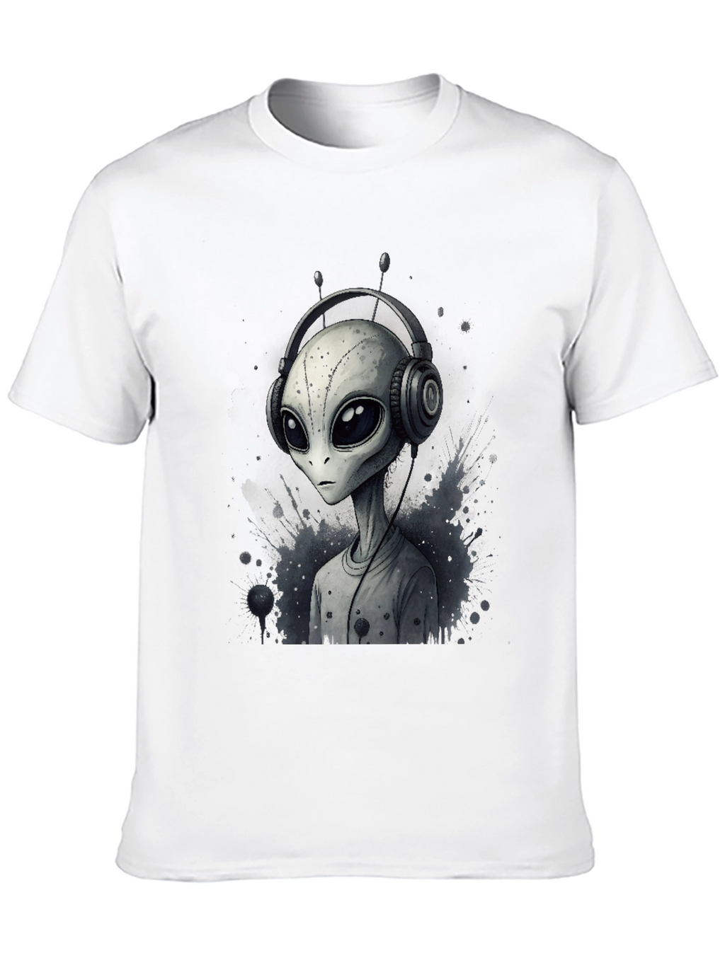 Alien DJ Graphic Tee - Black