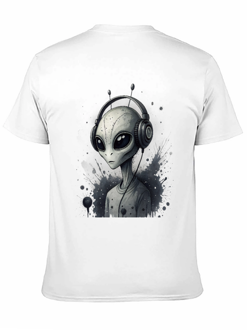 Alien DJ Graphic Tee - Black