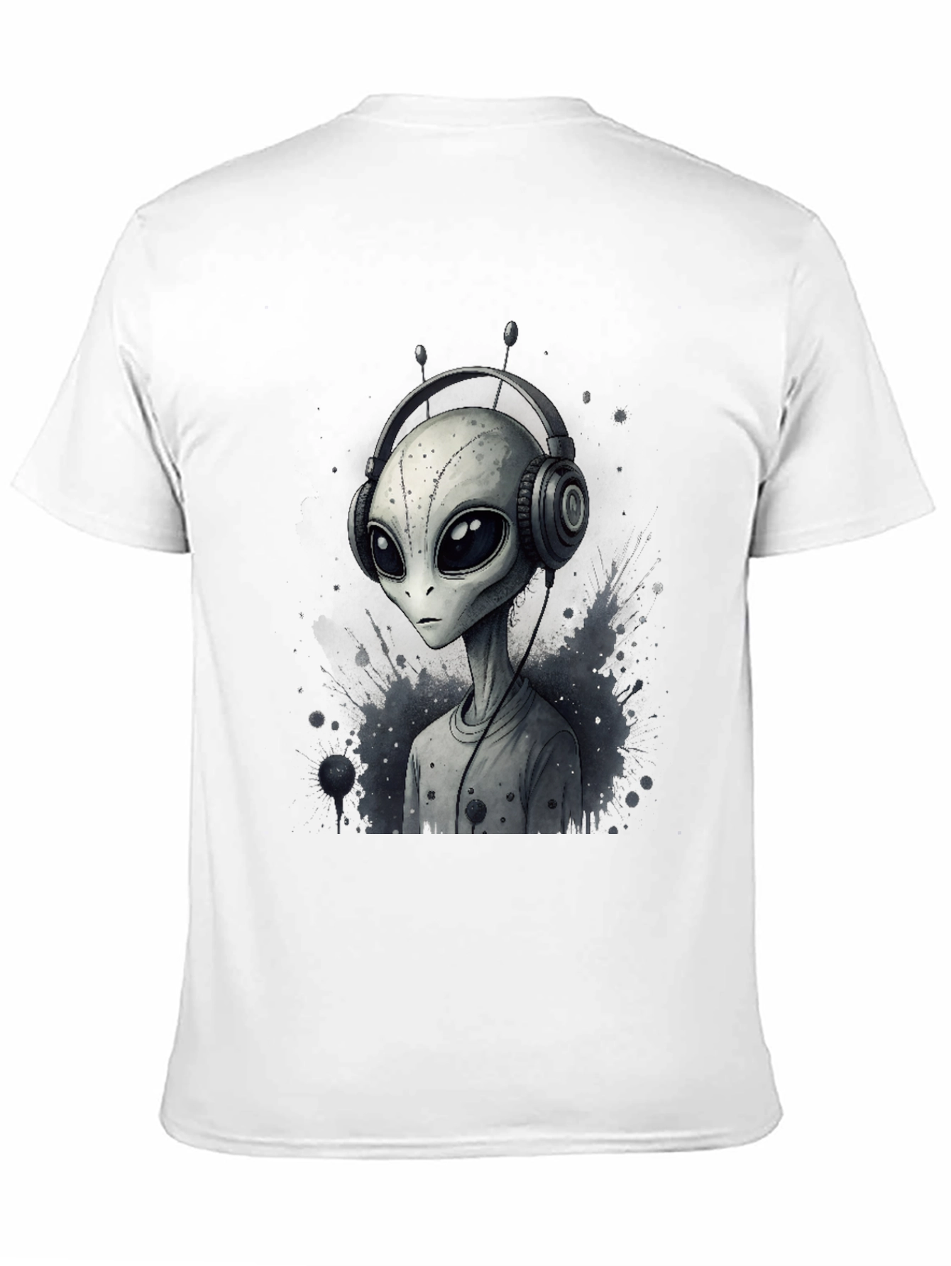 Alien DJ Graphic Tee - Black