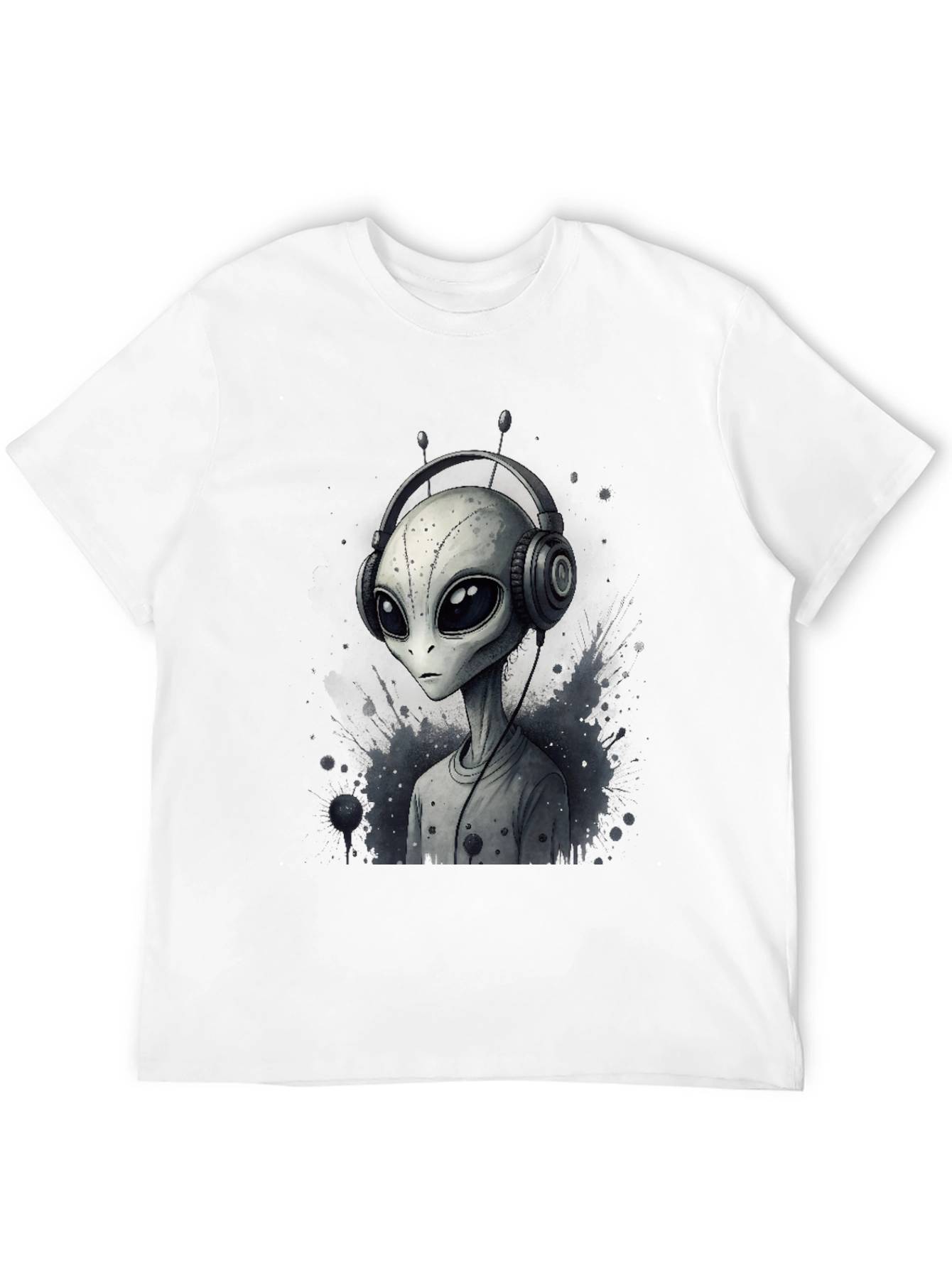 Alien DJ Graphic Tee - Black