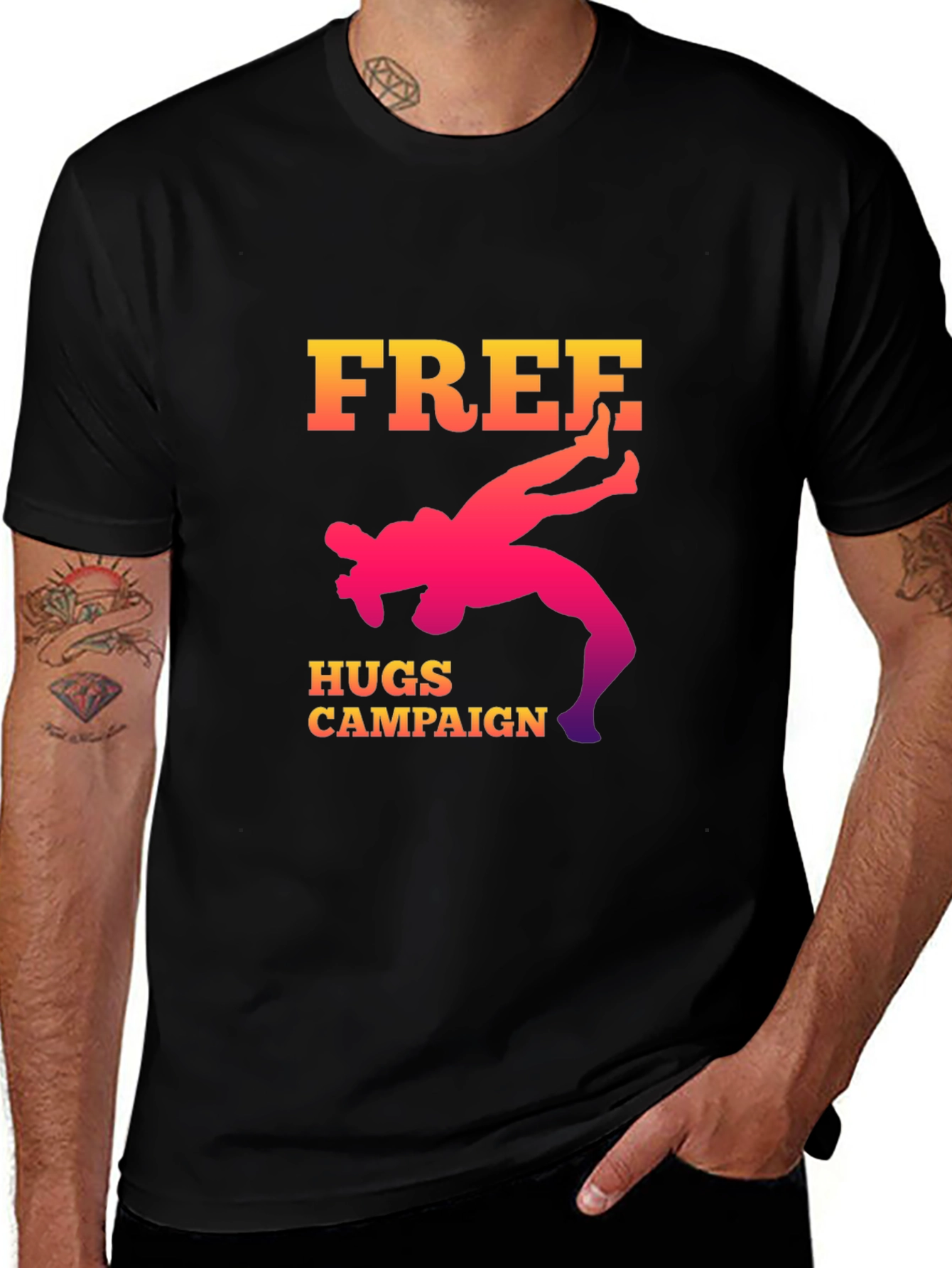Free Hugs Campaign Graphic Tee