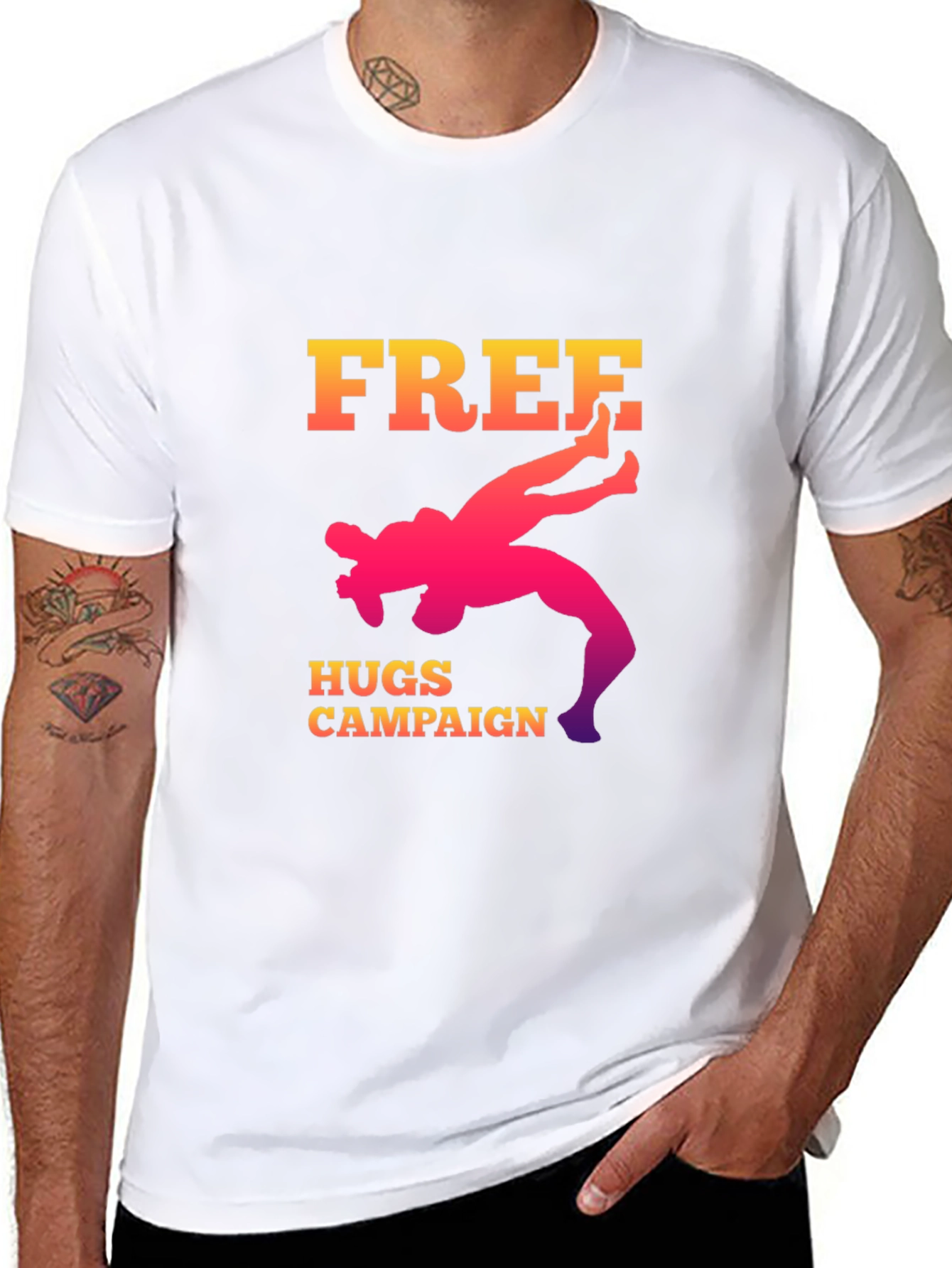 Free Hugs Campaign Graphic Tee