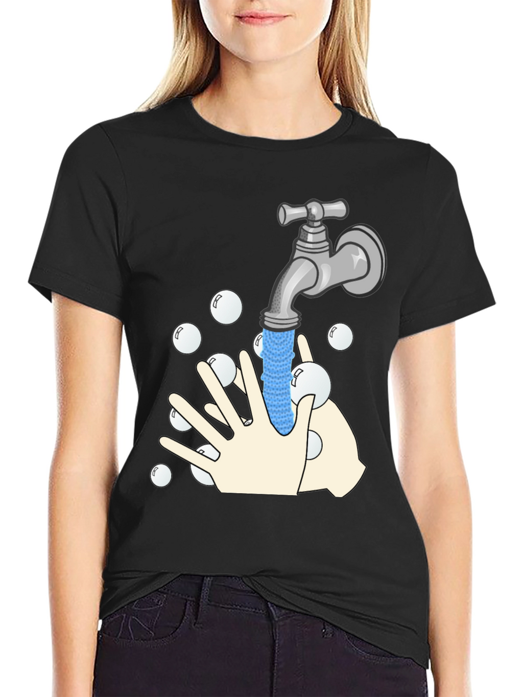 Wash Your Hands Graphic T-Shirt - Stay Safe