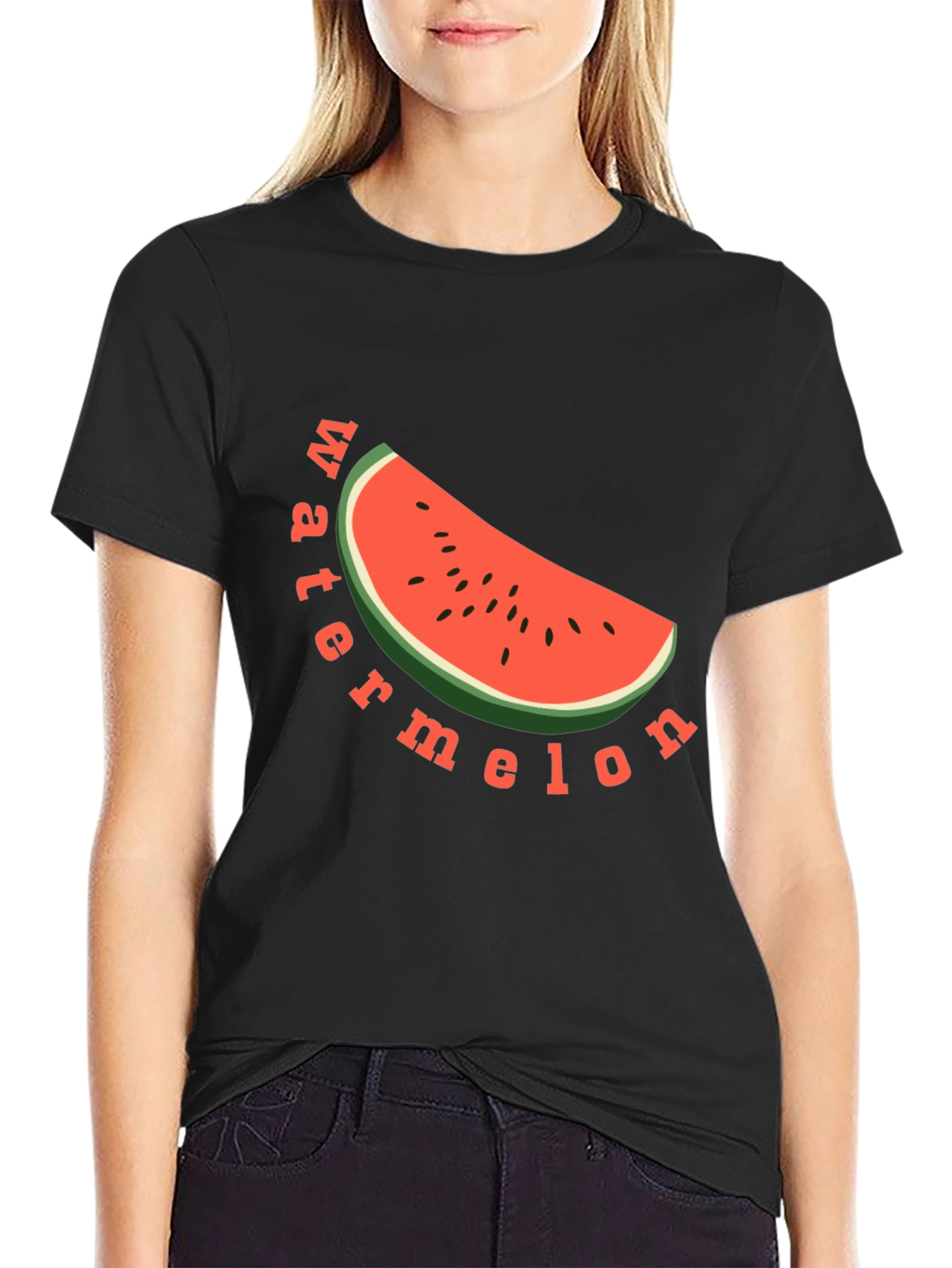 Watermelon Graphic Tee - Black