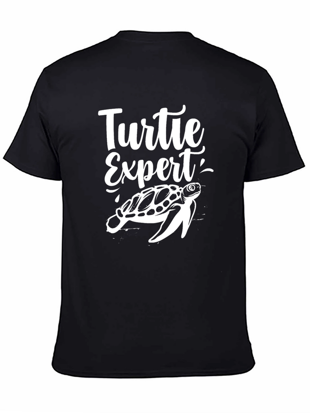 Turtle Expert Black Graphic T-Shirt