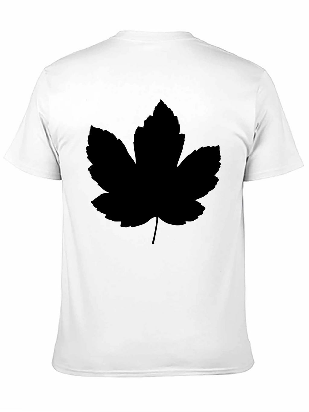 Black Leaf Graphic Tee - Modern Casual Style