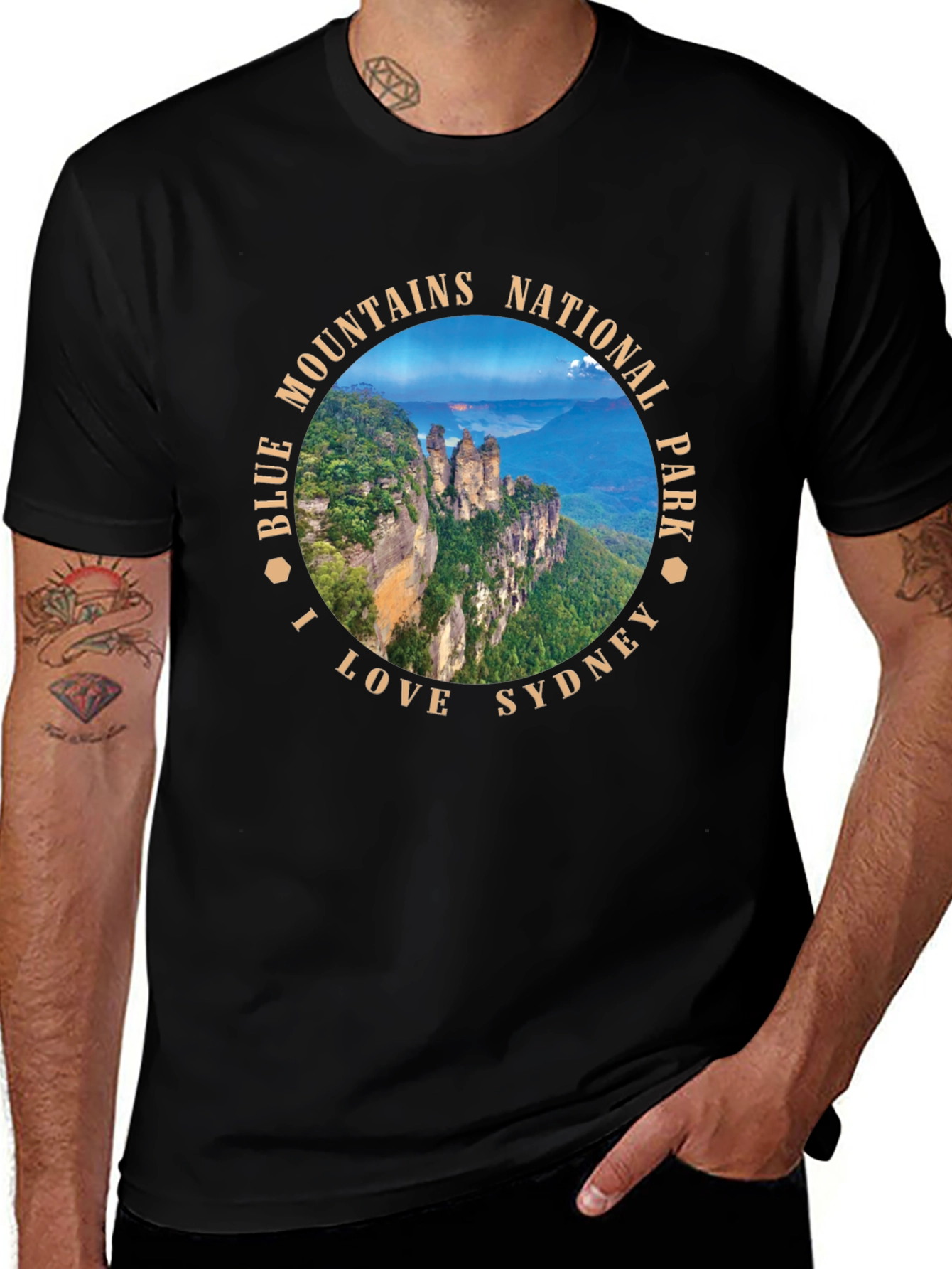 Blue Mountains National Park I Love Sydney Graphic T-Shirt
