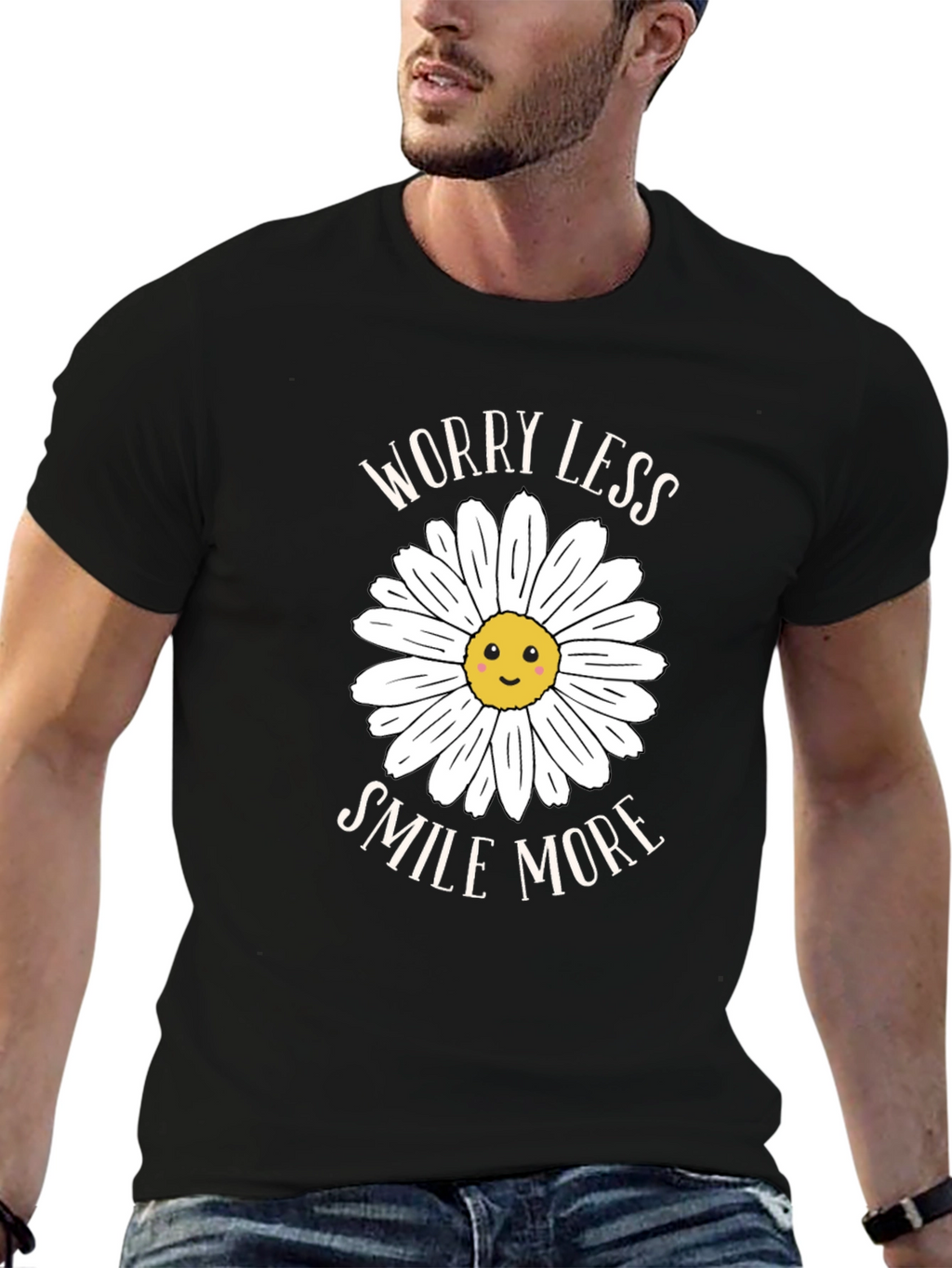 Worry Less Smile More Graphic Tee