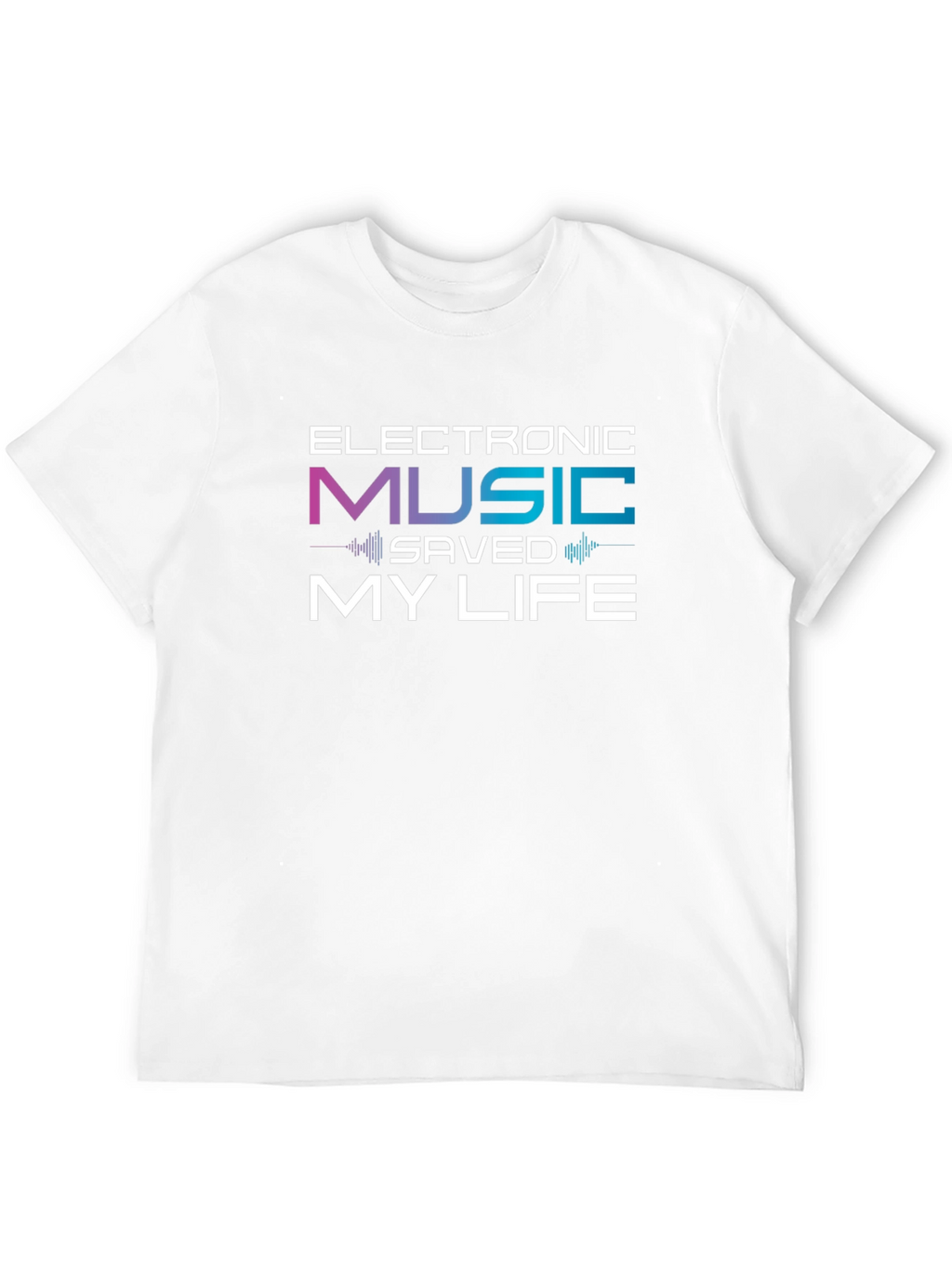 Electronic Music Saved My Life Black T-Shirt