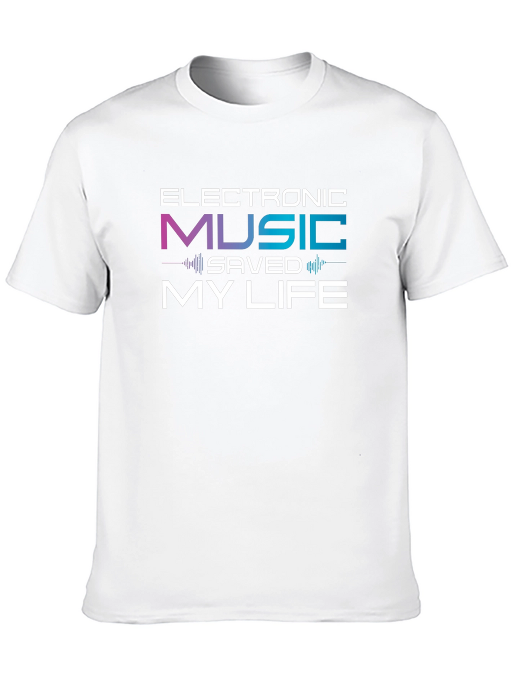Electronic Music Saved My Life Black T-Shirt