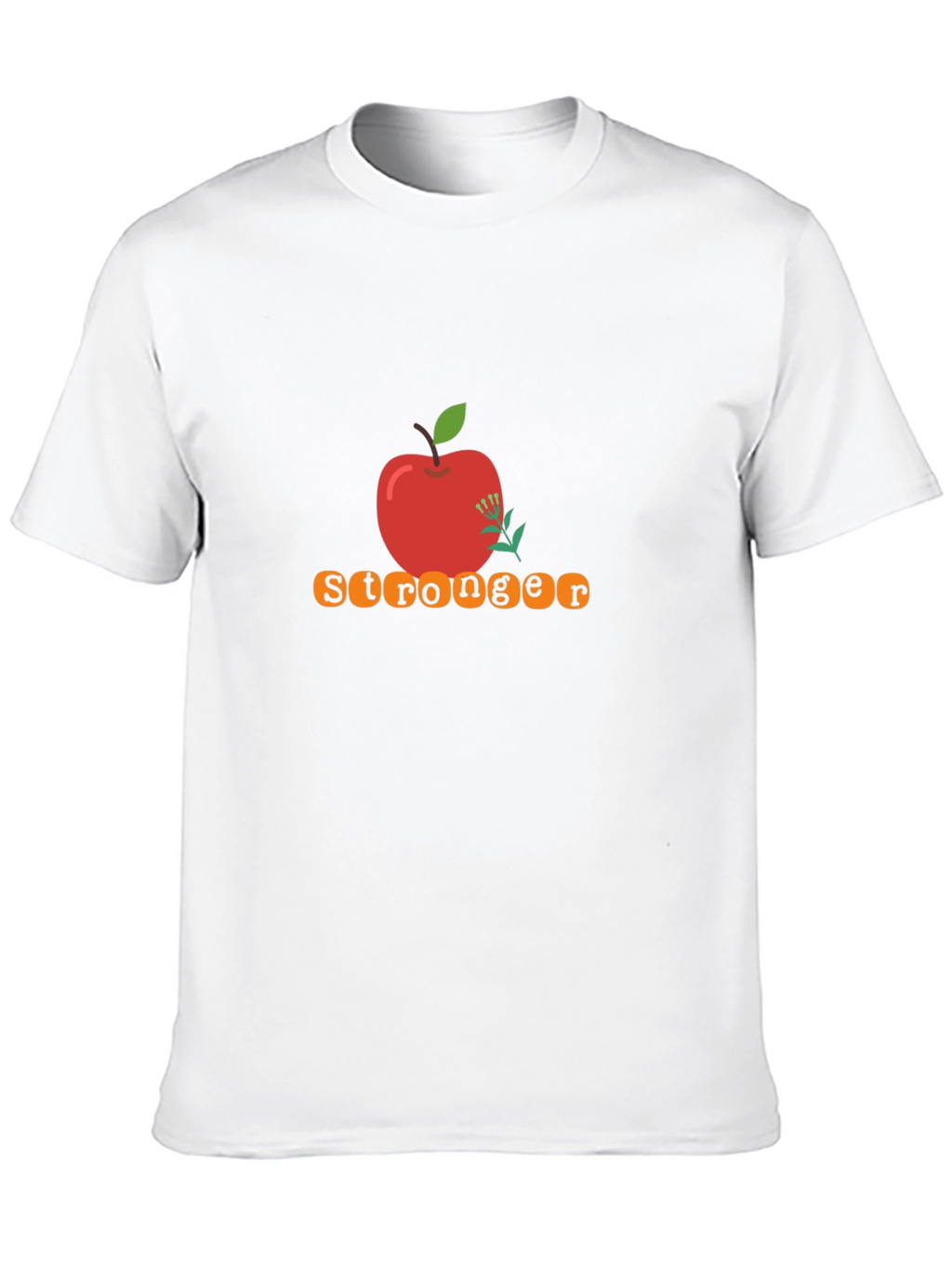 Stronger Apple Graphic Tee - Black