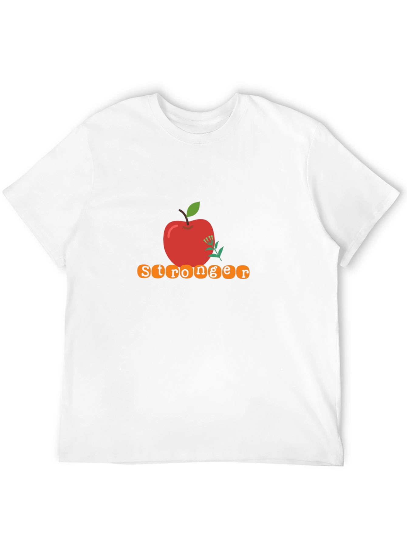 Stronger Apple Graphic Tee - Black