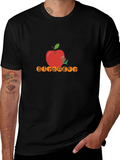 Stronger Apple Graphic Tee - Black