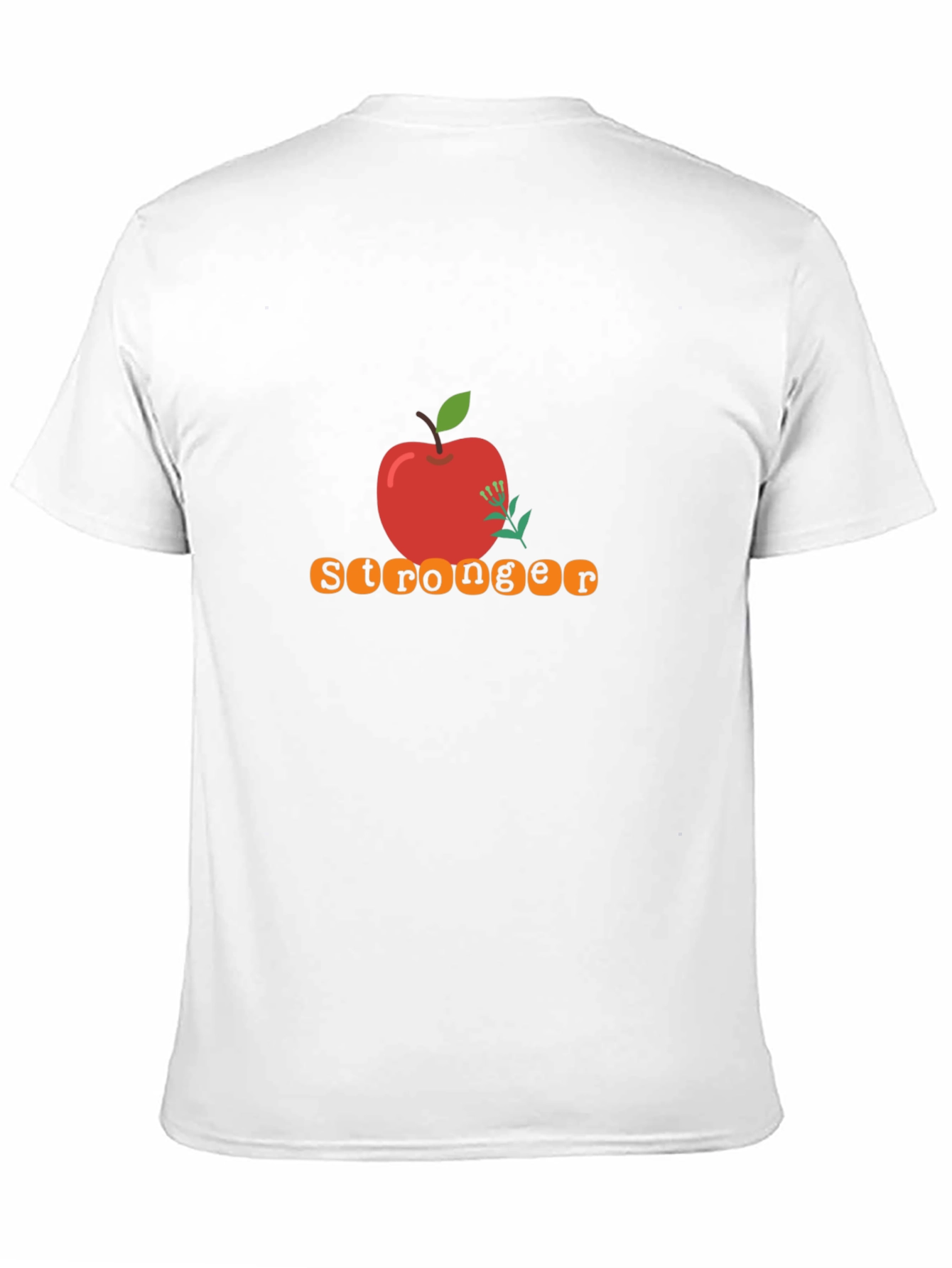 Stronger Apple Graphic Tee - Black