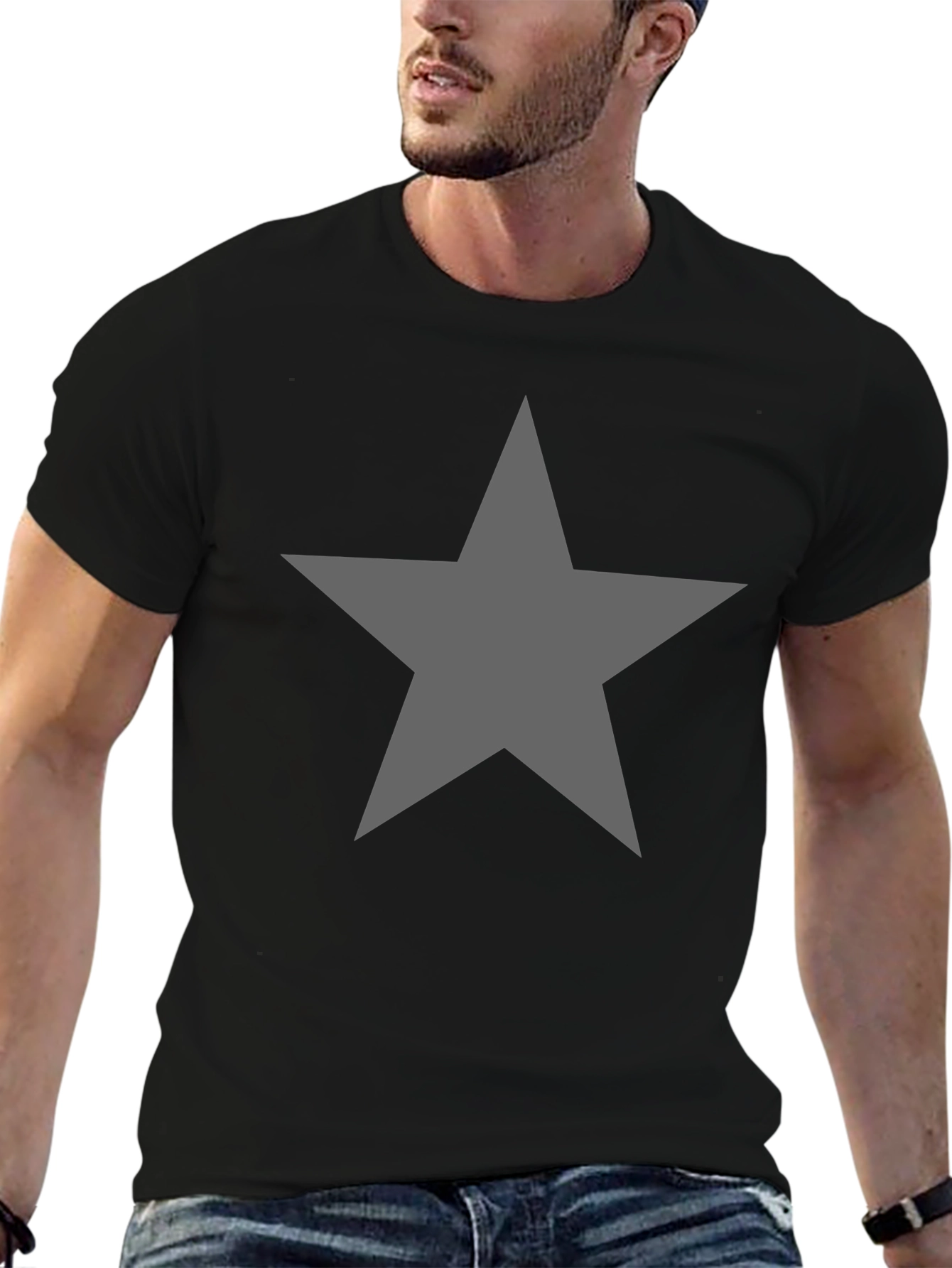 Star Graphic Tee - Mens Black T-Shirt