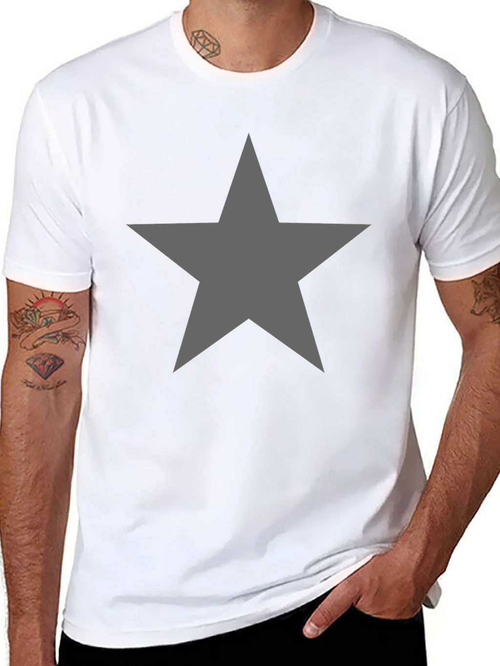 Star Graphic Tee - Mens Black T-Shirt