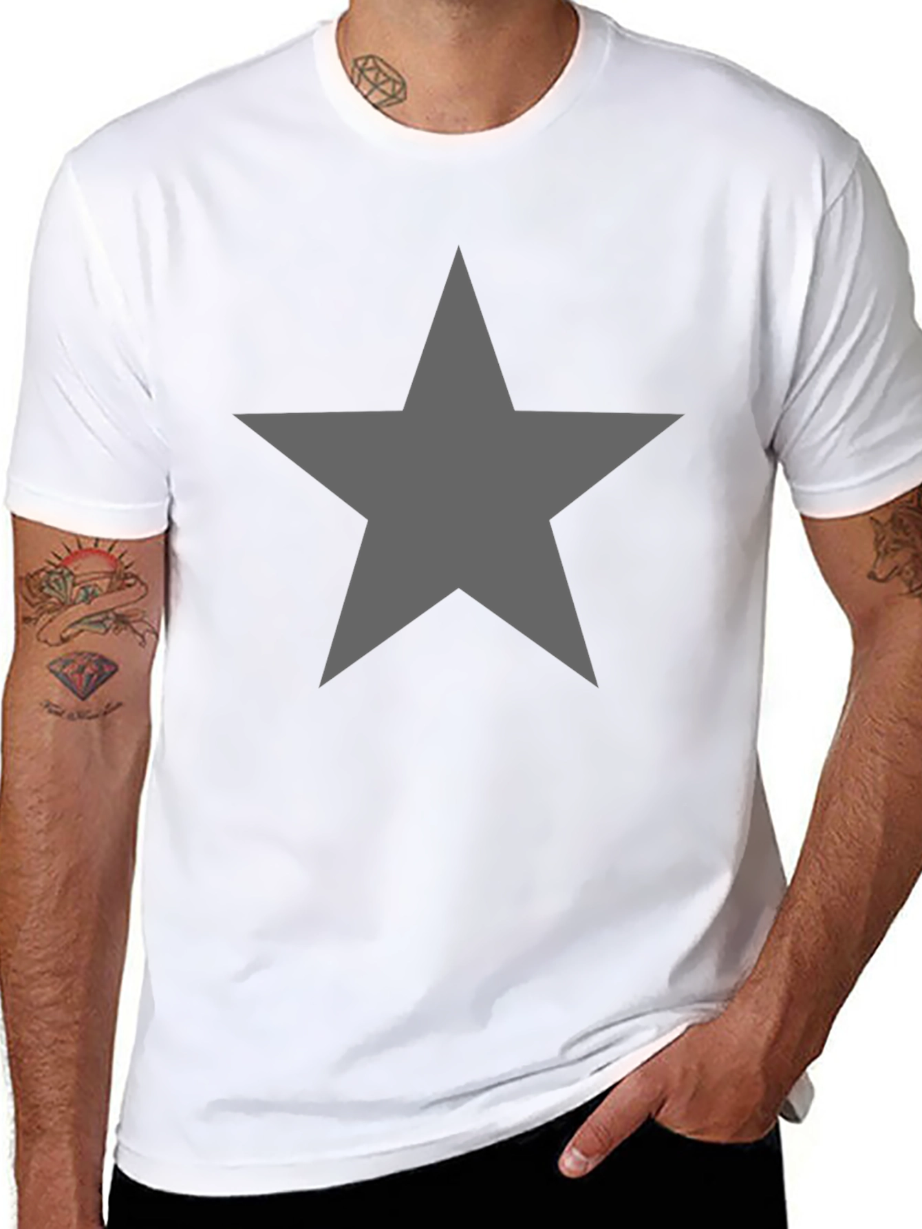 Star Graphic Tee - Mens Black T-Shirt