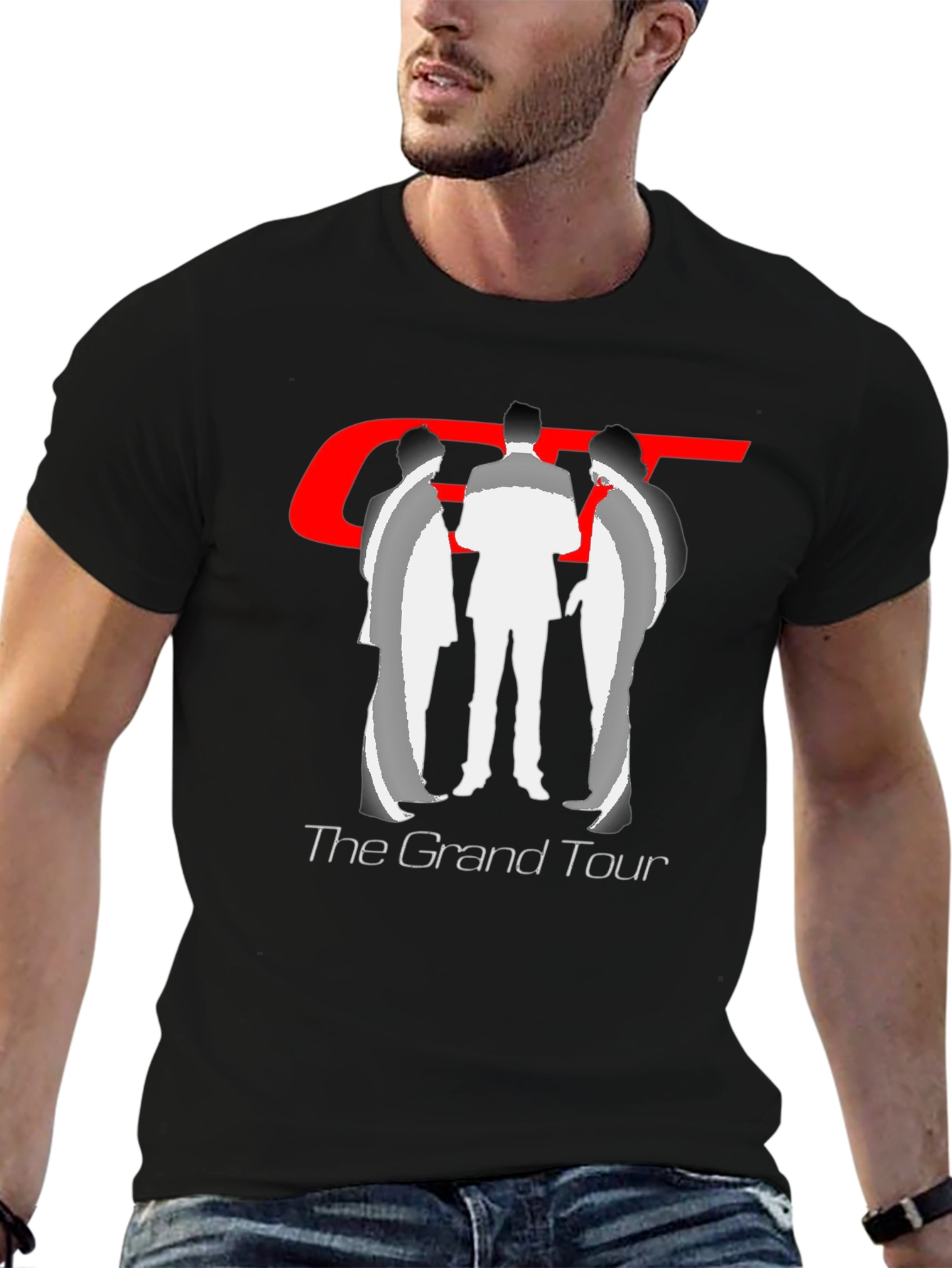 The Grand Tour Black Graphic T-Shirt