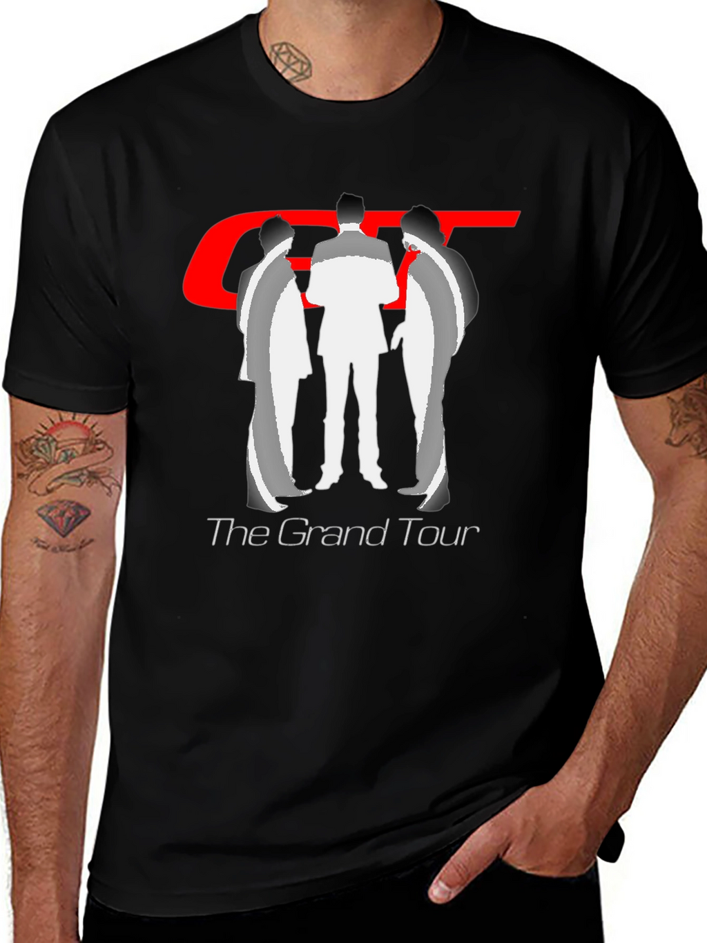 The Grand Tour Black Graphic T-Shirt