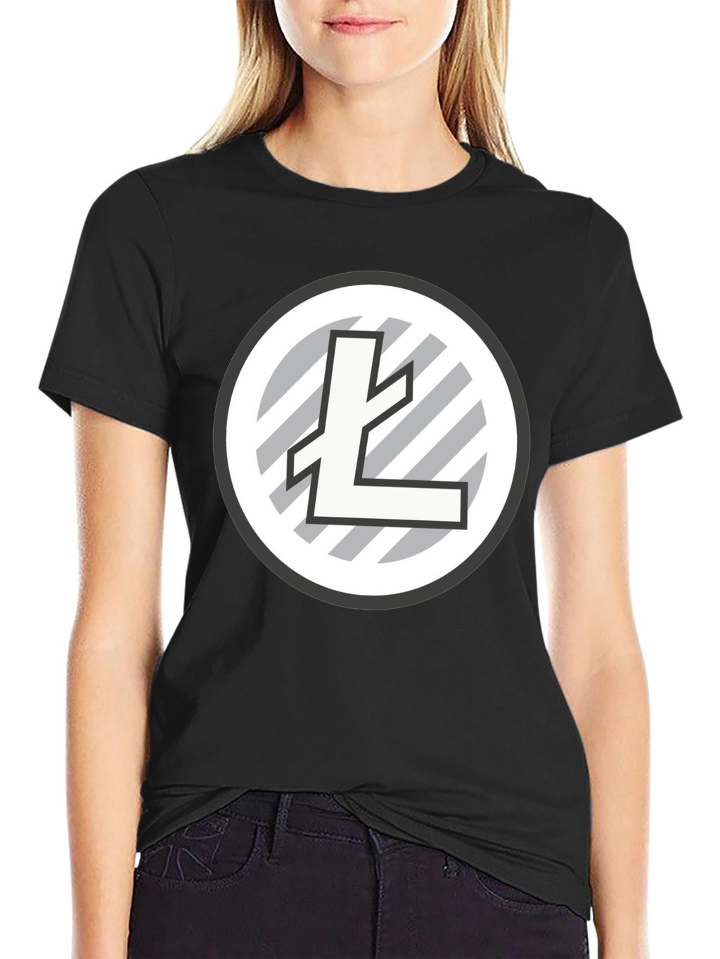 Litecoin Logo Black T-Shirt Crypto Tee