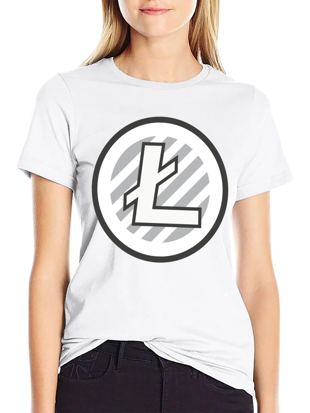 Litecoin Logo Black T-Shirt Crypto Tee